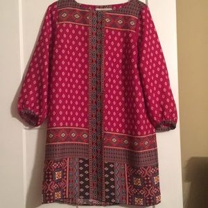 Printed tunic dress